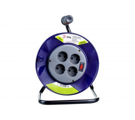 Силовой удлинитель на катушке ЭРА RPx4s2x1.030m, без заземления, 4гн, 30м, ПВС 2хБ0046843 