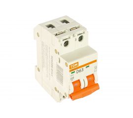 Автоматический выключатель TDM ВА47-29 2Р 63А 4.5кА D SQ0206-0163 
