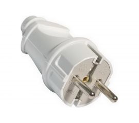 Вилка TANGO с заземлением белая 16А 250В индивидуальная упаковка 5/ 20/ 600 1013535 