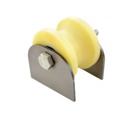 Ролик для ворот Rolik-Opt капролон, d.70 мм, под трубу d.40 мм, на пластинах К2714 