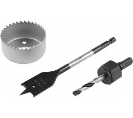 Набор для врезки замков "ЭКСПЕРТ" (коронка по дереву, державка, перьевое сверло 22 мм, 3 шт.) Зубр 2954-54-H3_z01 