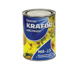 Масляная краска Krafor МА-15 сурик-железная 2.5 кг 6 26370 