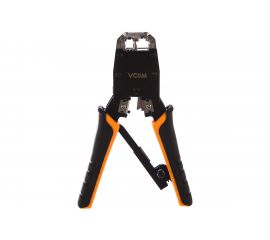Обжимные клещи VCOM для разъемов RJ-45, 8p8c, 6P, с фиксатором NT081 