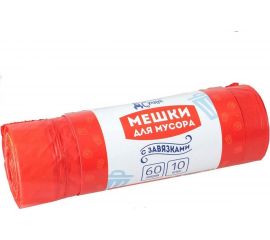 Мешки для мусора с завязками (10 шт; 60 л) Домашний Сундук ДС-169 