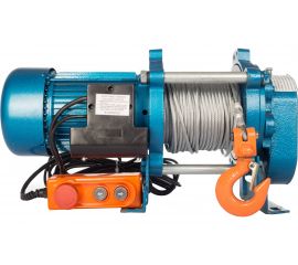 Электрическая лебедка TOR ЛЭК-500 E21 (KCD) 500 кг, 220 В с канатом 70 м 1002132 