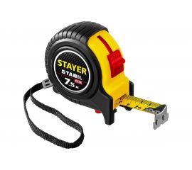 Профессиональная рулетка с двухсторонней шкалой STAYER Stabil 7.5мх25мм 34131-075_z02 