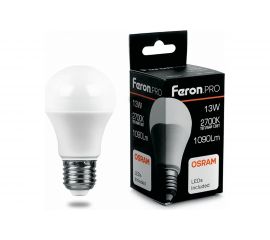 Светодиодная лампа FERON PRO LB-1013 шар E27 13W 2700K OSRAM LED 38032 