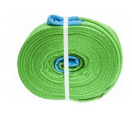 Буксировочный грузовой трос MEGAPOWER 21000 кг, 5 м, ширина 60 мм, петля-петля, в сумке M-78521 