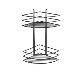Угловая полка FIXSEN двухэтажная, черная FX-710B-2 