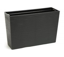 Цветник с вкладышем LAMELA Sp.z o. 631 WERBENA dluto 19х56х36.5 см, графит 049847 