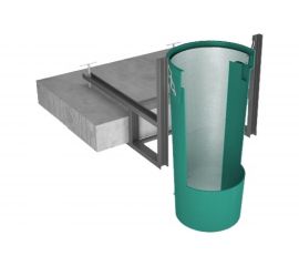 Усиленная прямая секция мусоросброса Blitz зеленая 510.1000.401.1 