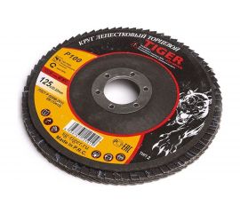 Круг зачистной лепестковый NORMAL (125х22 мм; P100) TIGER ABRASIVE 00-00000136 