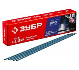 Сварочный электрод с рутиловым покрытием ЗУБР МР-3, 2.5х350 мм 40015-2.5 