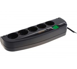 Сетевой фильтр Vektor COM черный 1.8-2м 15779 