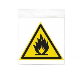 Наклейка Контур Лайн 200х175 Пожароопасно, треугольник 10FC0301 