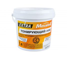 Тонирующий лак Movatex EXTRA бук, для наружных и внутренних работ, 1 кг Н00047 