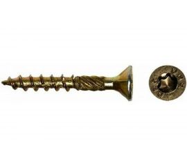 Саморезы по дереву КРЕП-КОМП потайн. Torx, 3x16 мм, 100 шт. желтые сдт316мф 