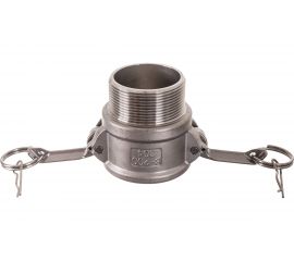 Камлок тип B (розетка; наружная резьба BSP; 50 мм-2""; нержавеющая сталь) TITAN LOCK TL200BSS 