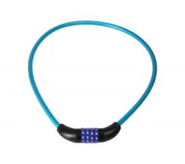 Замок Зубр ПРОФЕССИОНАЛ тросовый, кодовый, с изменяемым кодом, длина троса - 650мм, d 10мм 37262-65_z01 