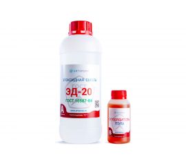 Эпоксидная смола ArtEpoxy ЭД-20 1 кг с отвердителем ПЭПА 100 гр 21618 