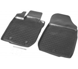 Передние коврики в салон автомобиля Rival для Lada Largus фургон, универсал (2 места) 2012-2021 2021-н.в., полиуретан, с крепежом, 2 шт., 16003003 