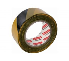 Сигнальная лента BRAUBERG Грандмастер, желто-черная, 50 мм х 200 м, основа полиэтилен 604891 