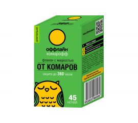 Жидкость Комарофф оффлайн ДЛИТЕЛЬНО 45 ночей, без запаха, флакон 30 мл OF01080191 