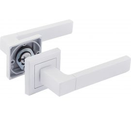 Дверная ручка НОРА-М 109К AL белый 17241 