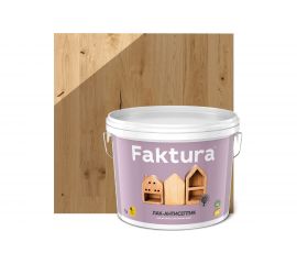 Водорастворимый лак-антисептик FAKTURA орех 9л О02525 