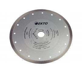 Диск алмазный отрезной сплошной по керамике Х-турбо (200х10х25.4/22.2х1.6 мм) EКТО CD-701-200-016 