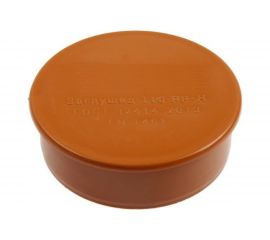 Заглушка РемоКолор наружная канализация, рыжая, 110 мм 139-143 