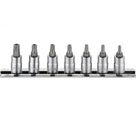 Набор головок TS10-TS40 1/4"", на планке, 7 шт. FORCE 20711 