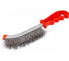 Щётка NORGAU с пластиковой рукояткой, стальная проволока 087602102 