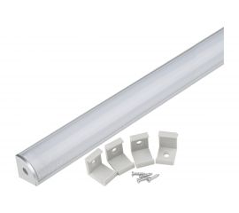 Профиль для светодиодной ленты Uniel с матовым экраном SILVER/FROZEN 200 POLYBAG UFE-K06 UL-00005028 