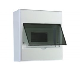 Распределительный навесной щит KRANZ на 8 модулей ЩРН-П-8 IP41 пластик KR-11-0308 