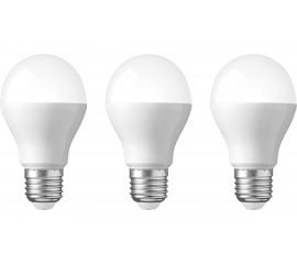 Светодиодная лампа REXANT 3 шт Груша A60 11.5 Вт E27 6500 K холодный свет 604-005-3 