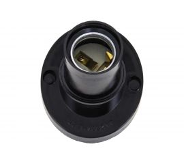 Наклонный карболитовый наклонный патрон EKF Е27 черный LHC-E27-wi-s 