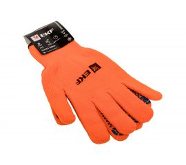Рабочие утепленные перчатки EKF Professional ТОЧКА ЗИМА с ПВХ-покрытием 7 класс, 10 размер pe7ac-10-pro 