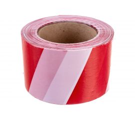 Оградительная сигнальная лента РемоКолор красно-белая, 75 мм х 150 м 49-7-204 