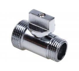 Шаровой кран AQUALINK мини хром нар-нар 1/2 -3/4 m Cr переходной 1322 