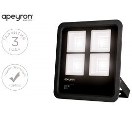 Прожектор Apeyron 220-240 В, 200 Вт, 17000 Лм, IP65, PF-0,9, CRI＞80, 4200K, 320x75x365 мм. 05-43 
