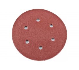 Лист шлифовальный (5 шт; 150 мм; 6 отверстий; Р120) для эксцентриковых шлифмашин REDVERG 6624195 