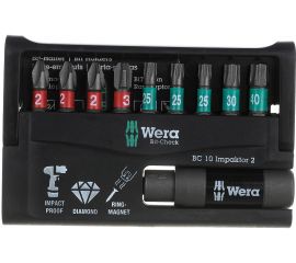 Набор насадок и держателей Wera Импактор 8751/67 -9/IMP DC 25 мм BITS WE-057682 