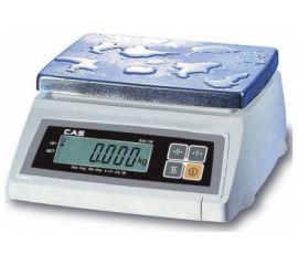 Настольные пылевлагозащищенные весы CAS SW-10W один дисплей 77-00032232 