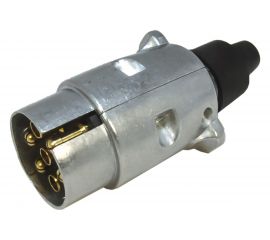 Соединительная вилка прицепа АВТОЭЛЕКТРИКА (12081) КАМАЗ/МАЗ, 7-и контактная, металл ПС300А3-150 