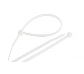 Нейлоновая неоткрывающаяся стяжка NIKOMAX 100х2,5мм, белая, уп-ка 100шт. NMC-CTN100-25-SL-WT-100 