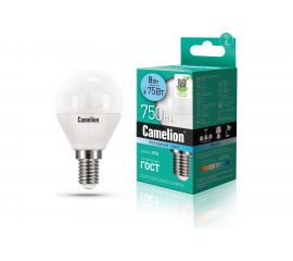 Светодиодная лампа Camelion LED8-G45/845/E14 8Вт 220В 12393 