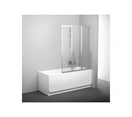 Перегородка (шторка, ширма) на борт ванны складная Ravak VS3-100 профиль белый, полистирол 795P010041 00000017955 