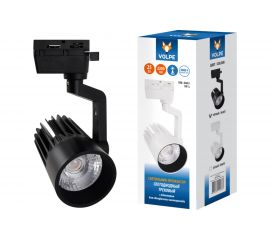 Трековый светодиодный светильник-прожектор Volpe ULB-Q274 25W/4000К BLACK UL-00005924 