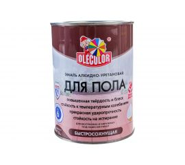 Эмаль для пола OLECOLOR алкидно-уретановая, быстросохнущая (6 часов), желто-коричневый 4300007478 